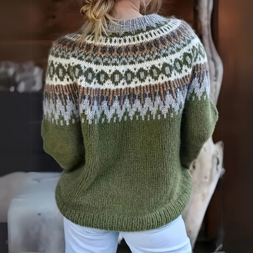 Elodie β Warm Sweater with Winter Pattern