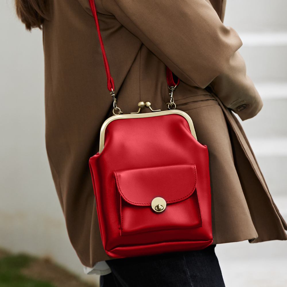 Vintage Kiss-Lock Bag - Clara's Retro Chic Essential