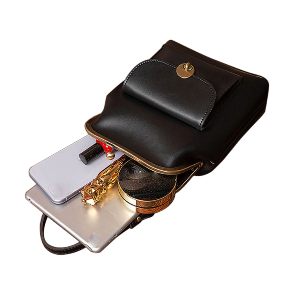 Vintage Kiss-Lock Bag - Clara's Retro Chic Essential