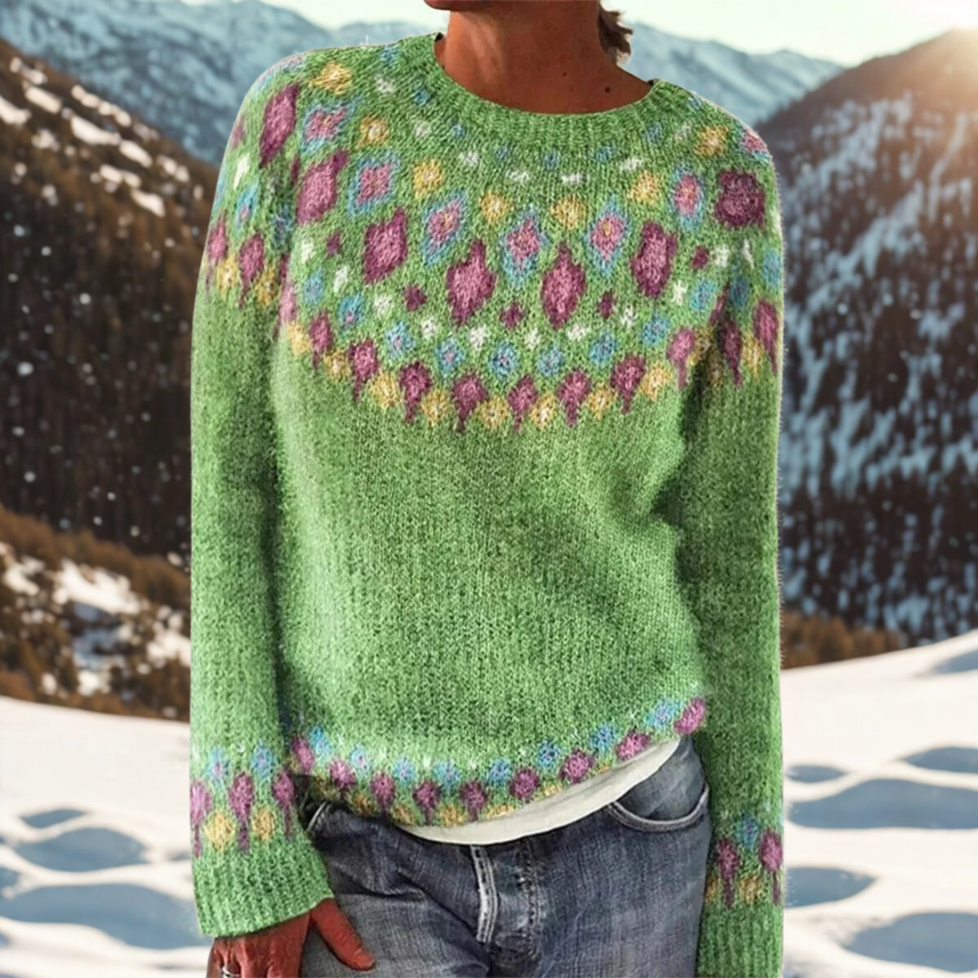 Paige β Traditional Woven Shoulder Sweater