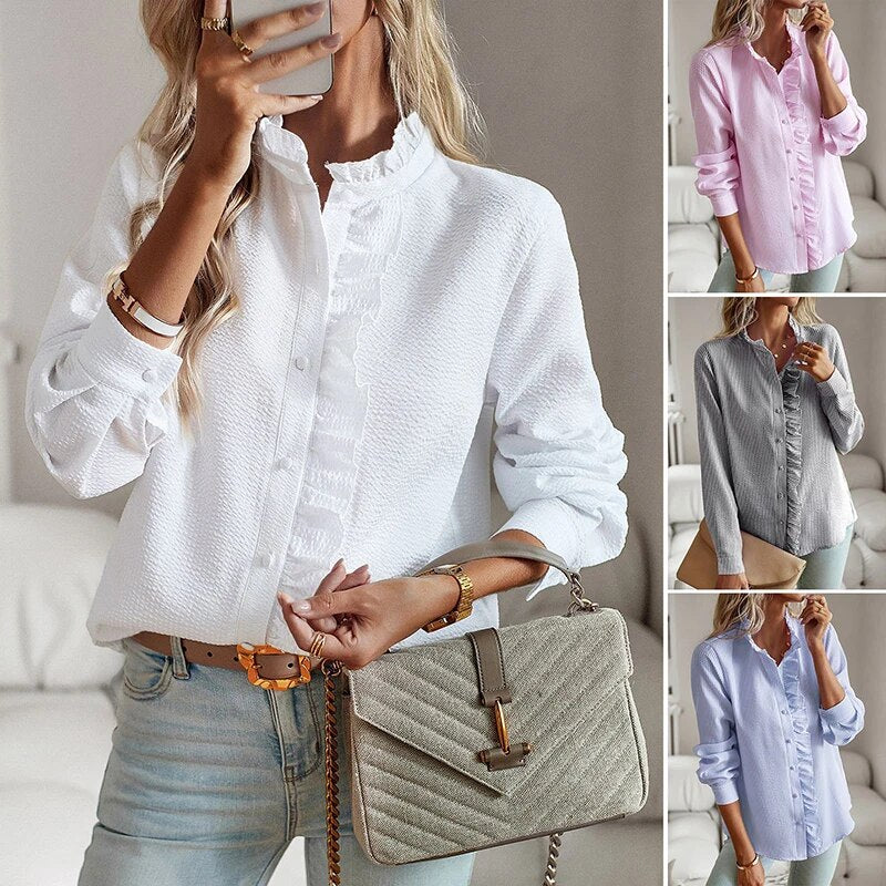 Agnete - Chic Striped Blouse