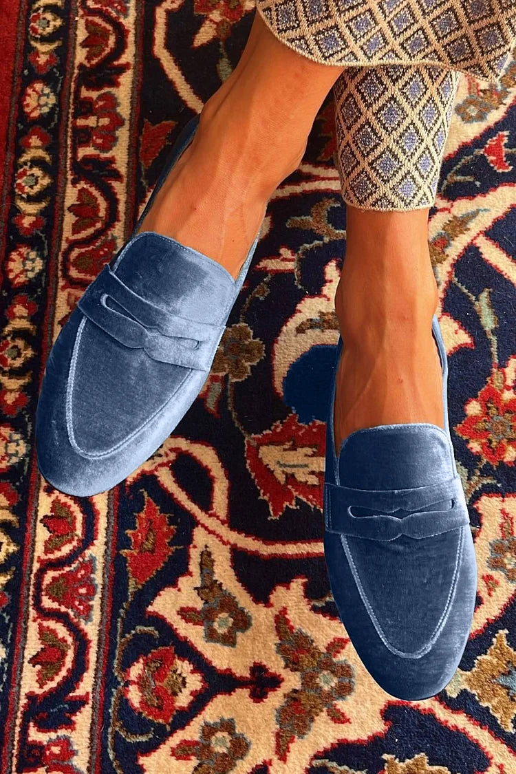 Ainsley | Velvet Loafers