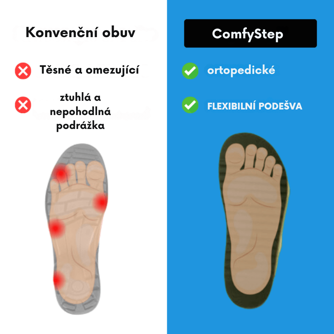 ComfyStep | Opisujące obuwie ortopedyczne dla ogólnego komfortu i wsparcia