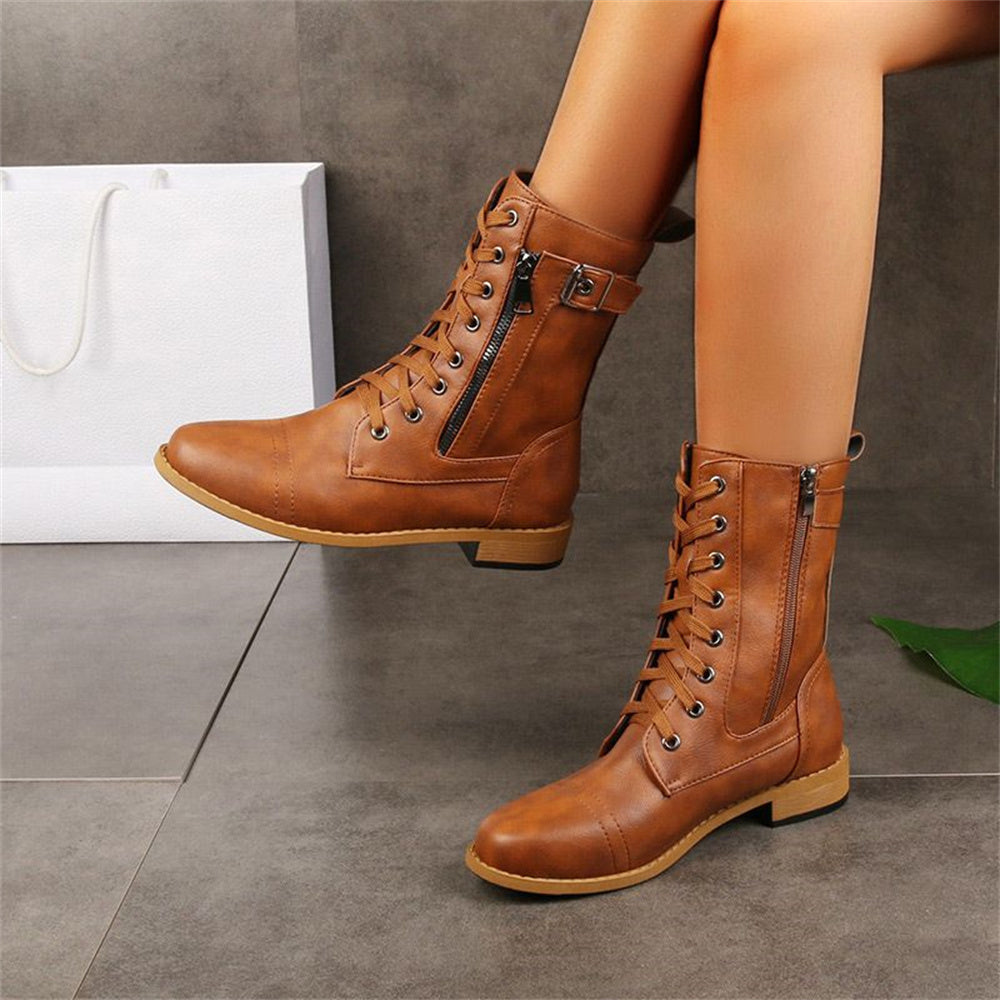 Erica Toe Side Zipper Orthopedic Boots