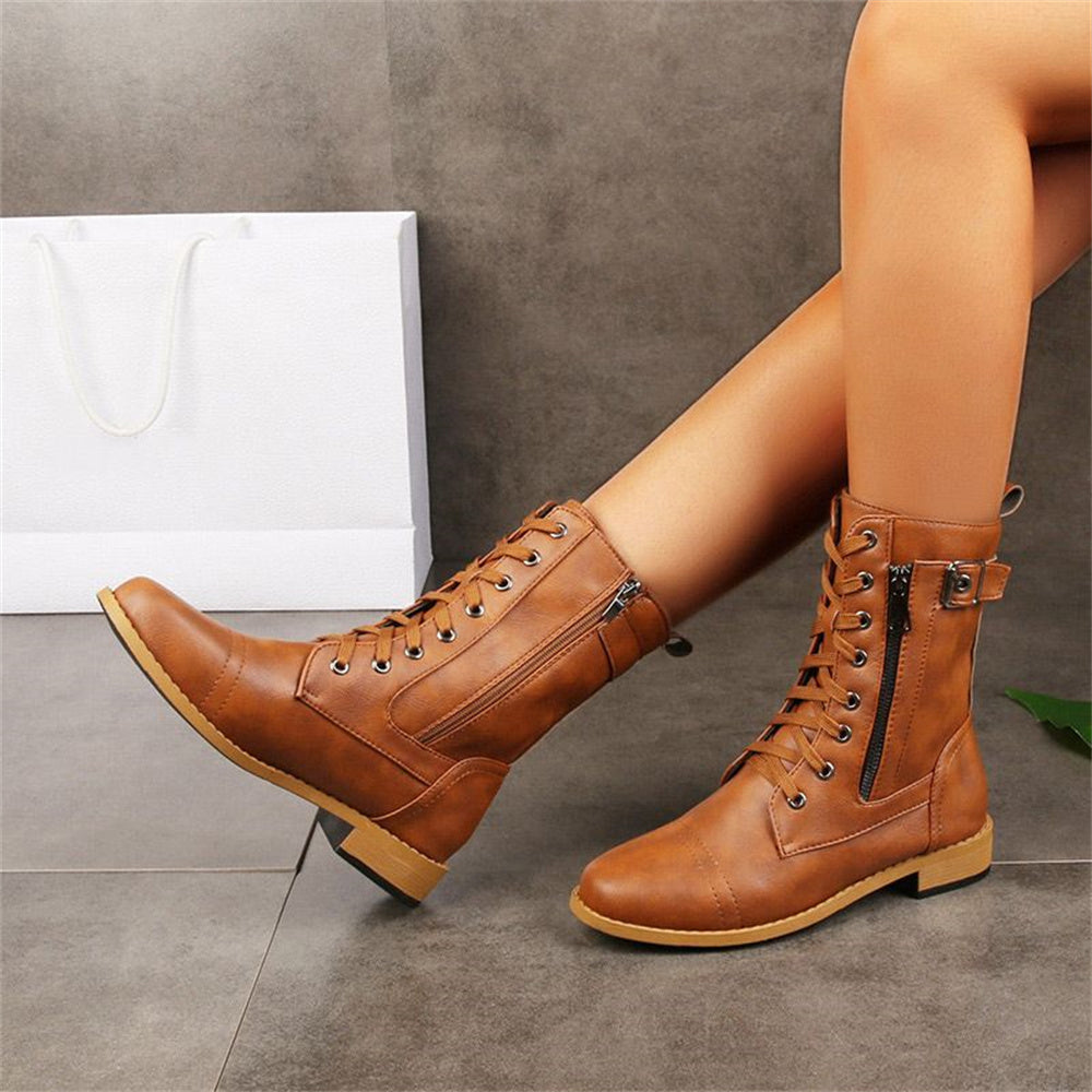 Erica Toe Side Zipper Orthopedic Boots