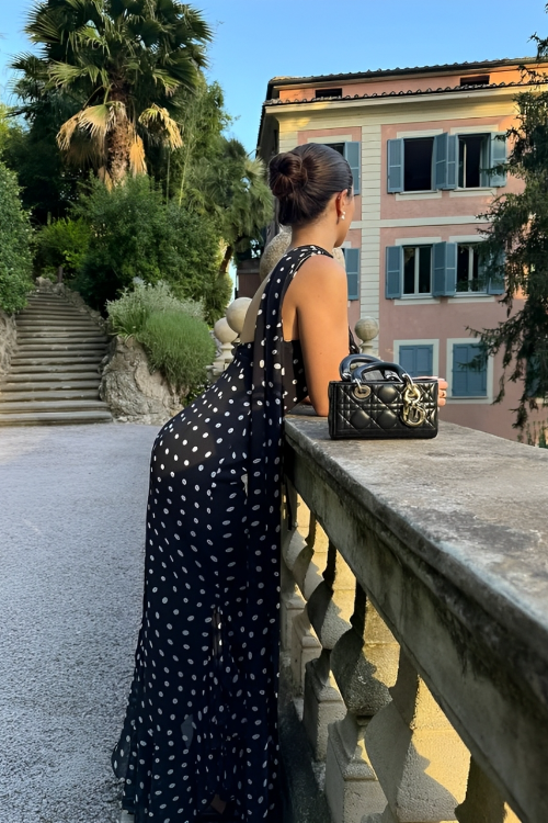 Amelia | Sukienka Maxi w Grochy