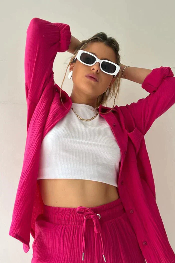 Zestaw Lena – Codzienny Komplet w Stylu Casual