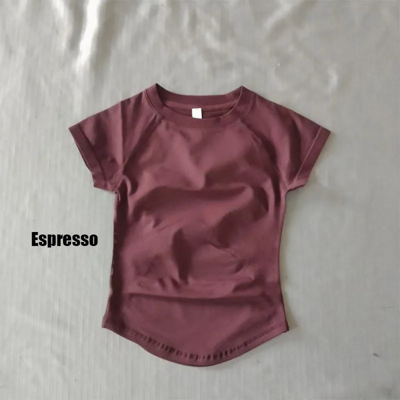 Camiseta deportiva de secado rápido para mujer (manga corta) – Ideal para gimnasio, yoga y running – Camiseta técnica transpirable