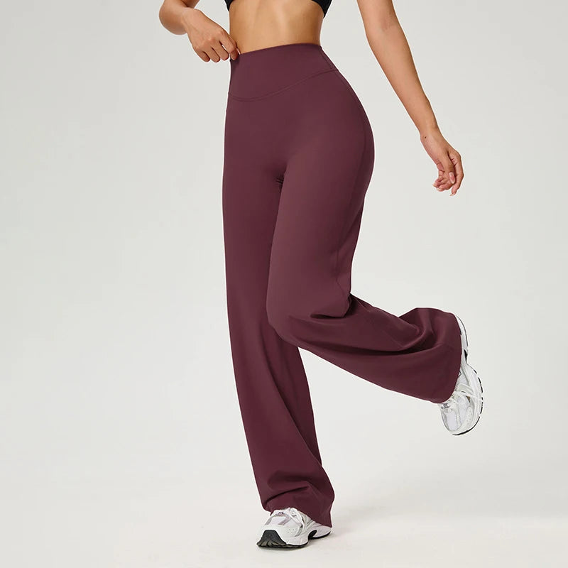 PALAZO -Pantalones de yoga para mujer, pantalones deportivos, leggings, corte acampanado.