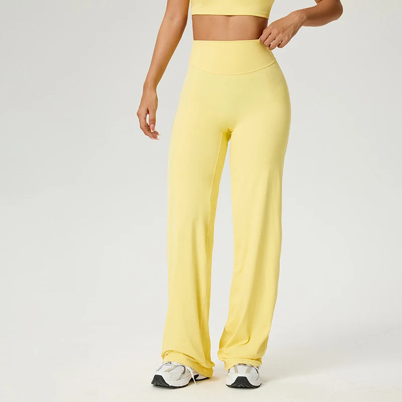 PALAZO -Pantalones de yoga para mujer, pantalones deportivos, leggings, corte acampanado.