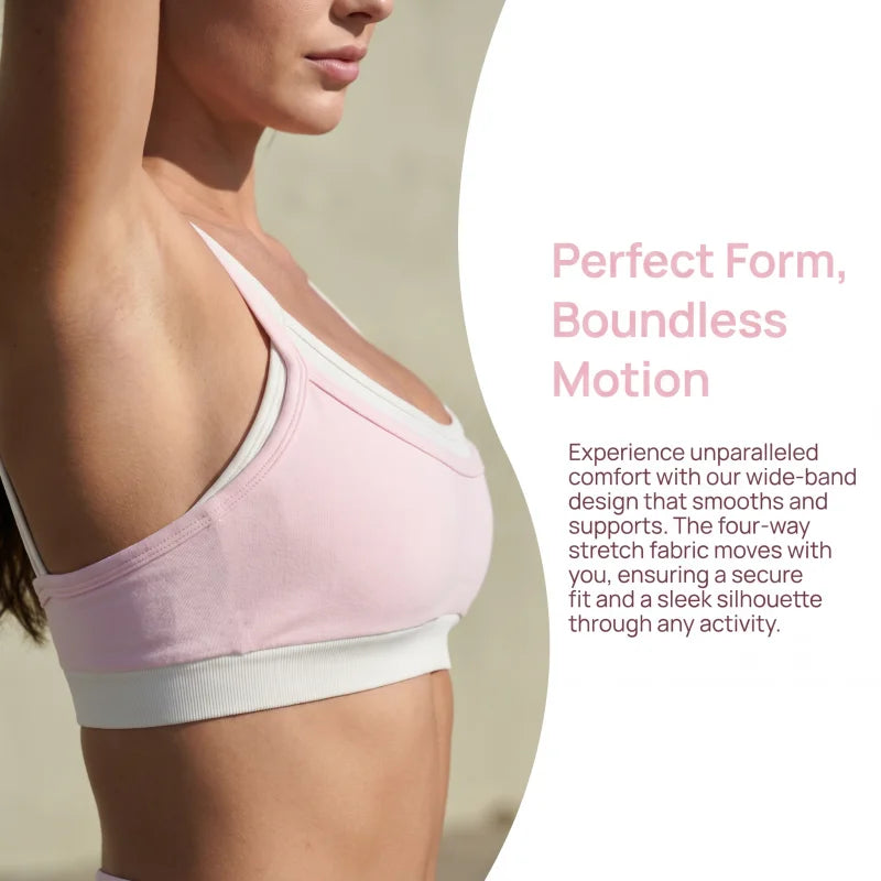 Sujetador deportivo Mermaid Curve estilo falso dos piezas para mujer; top corto sin costuras con relleno push-up, ideal para yoga, gimnasio, fitness y running.