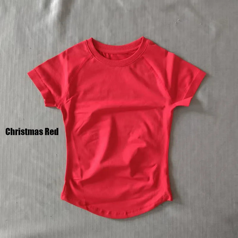 Camiseta deportiva de secado rápido para mujer (manga corta) – Ideal para gimnasio, yoga y running – Camiseta técnica transpirable