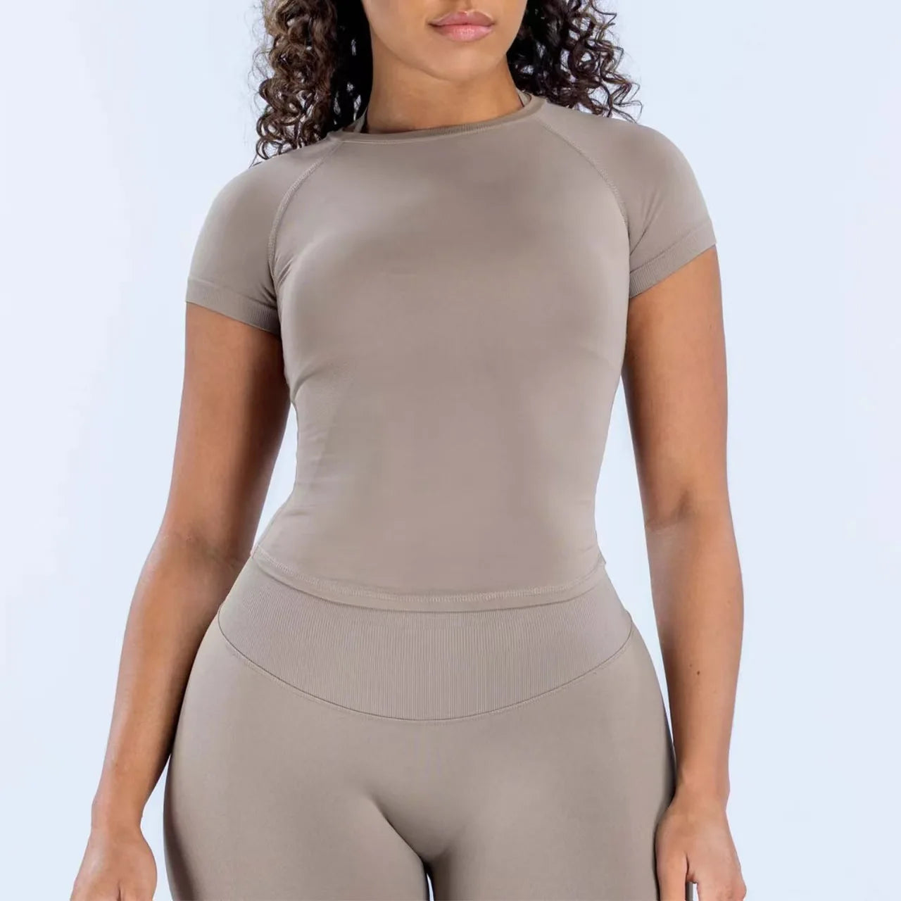 Camiseta deportiva de secado rápido para mujer (manga corta) – Ideal para gimnasio, yoga y running – Camiseta técnica transpirable