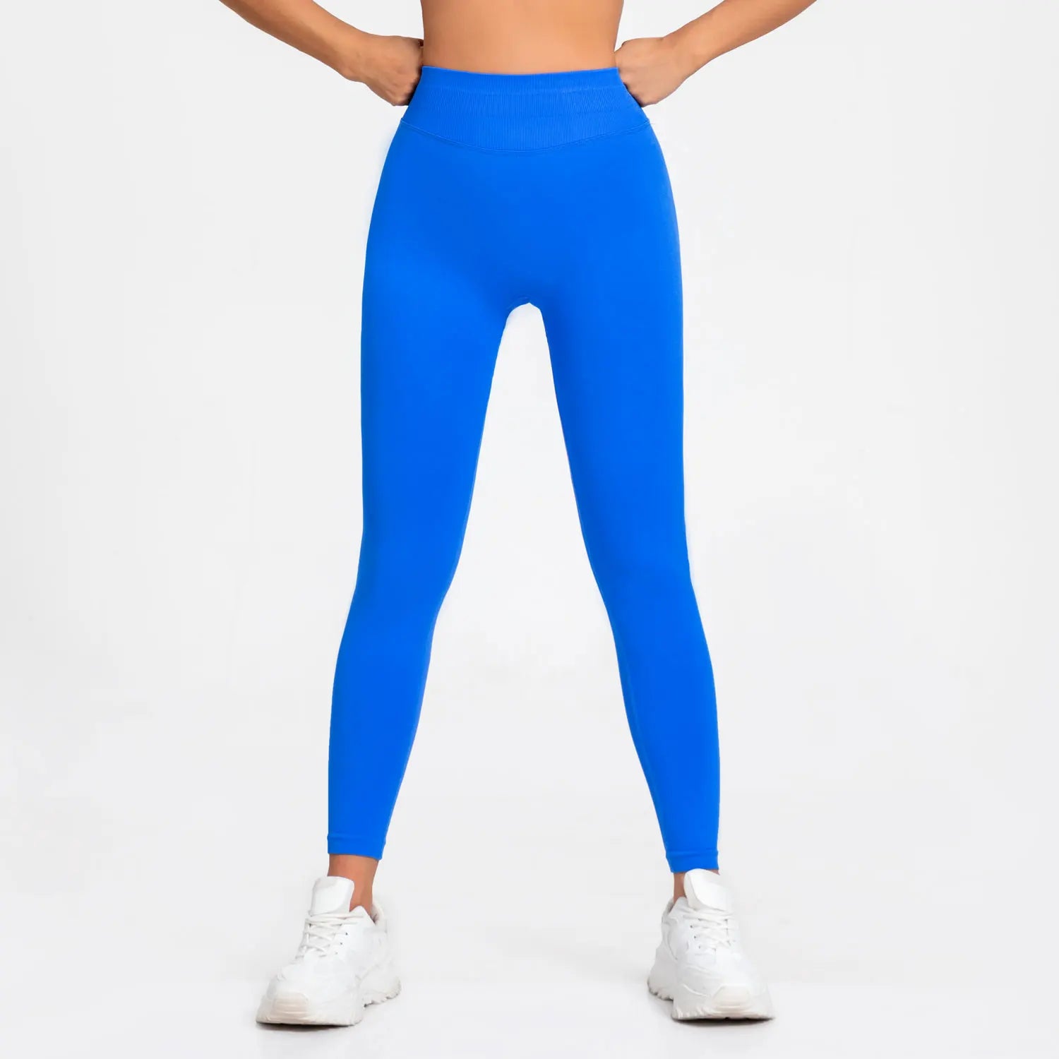 Leggings de yoga para mujer: pantalones deportivos sin costuras con cintura baja acanalada, ideales para gimnasio, fitness y entrenamiento; diseño con efecto realce de glúteos (scrunch bum).