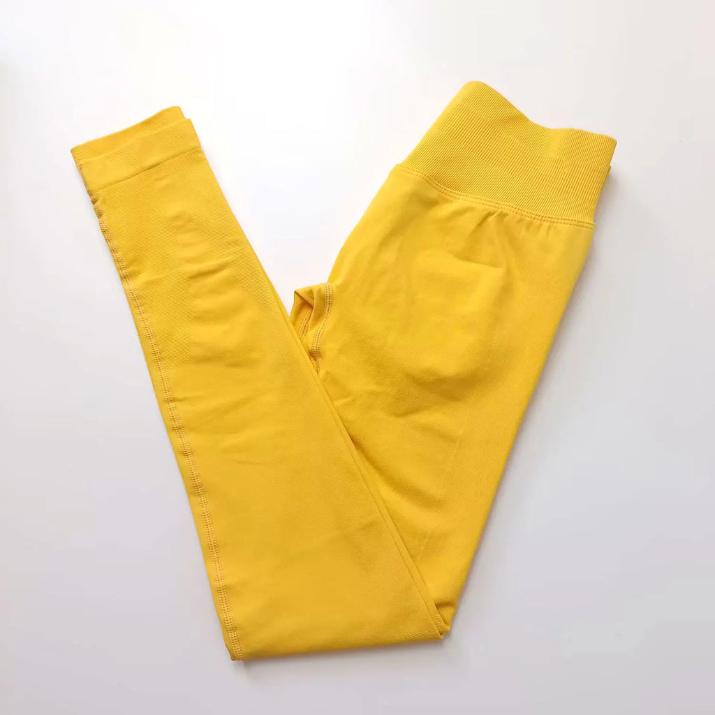 Leggings de yoga para mujer: pantalones deportivos sin costuras con cintura baja acanalada, ideales para gimnasio, fitness y entrenamiento; diseño con efecto realce de glúteos (scrunch bum).