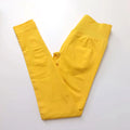 Leggings de yoga para mujer: pantalones deportivos sin costuras con cintura baja acanalada, ideales para gimnasio, fitness y entrenamiento; diseño con efecto realce de glúteos (scrunch bum).