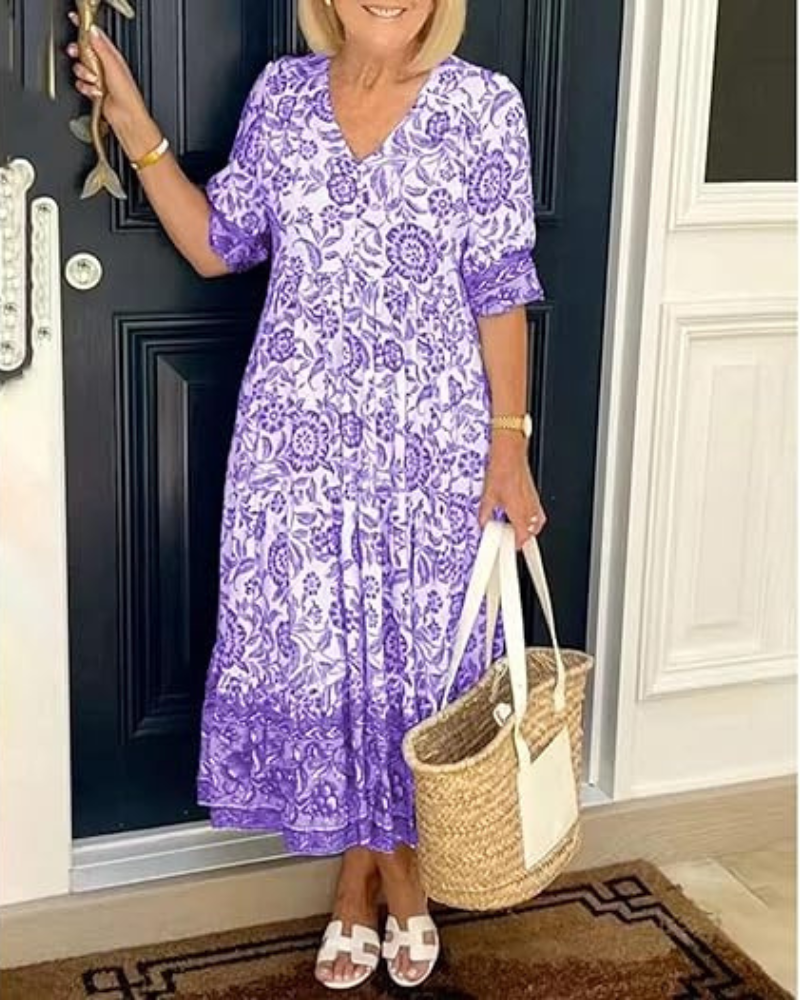 Halina | Elegancka i wygodna letnia sukienka